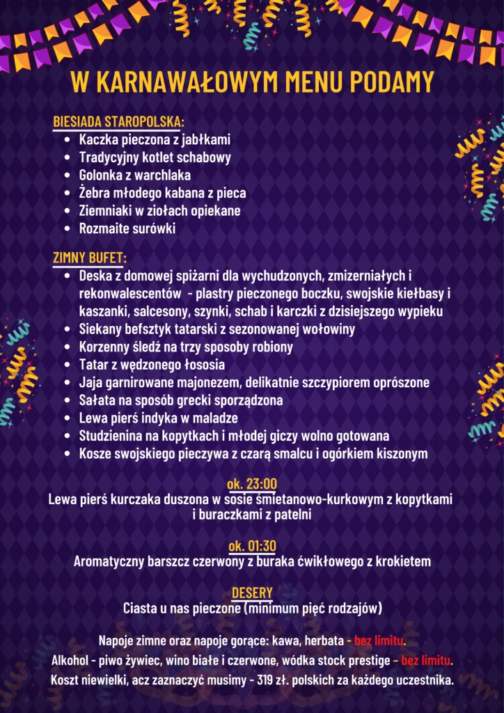 bal karnawałowy piastów